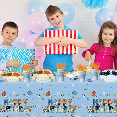 102 PCS Blue Dog Party Tableware Set