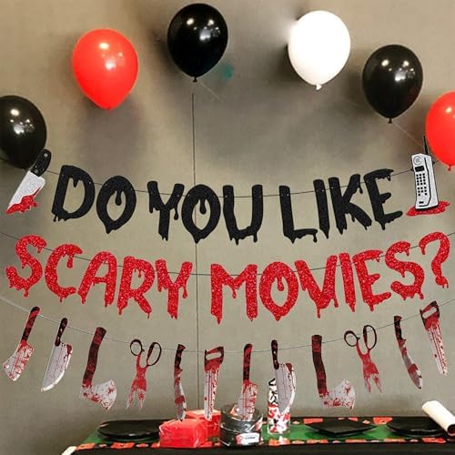 Halloween Birthday Party Decor Glitter Banner