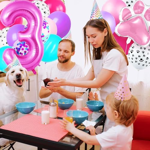 Pasiihol Paw Print Balloons Dog Party Decorations