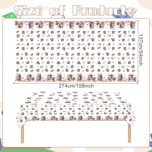 Rakuto Book Themed Tablecloths Set of 3