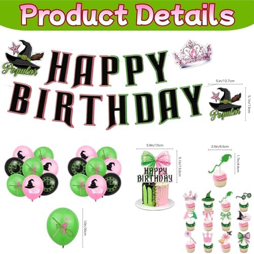 Witch Themed Birthday Party Decor Set