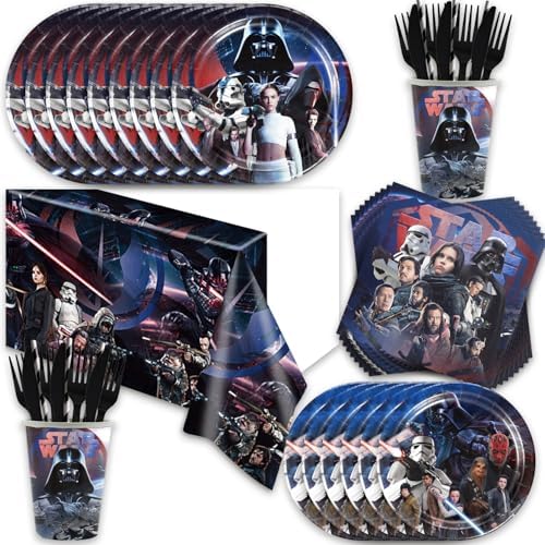 141PCS Star Wars Party Supplies for 20 Guests