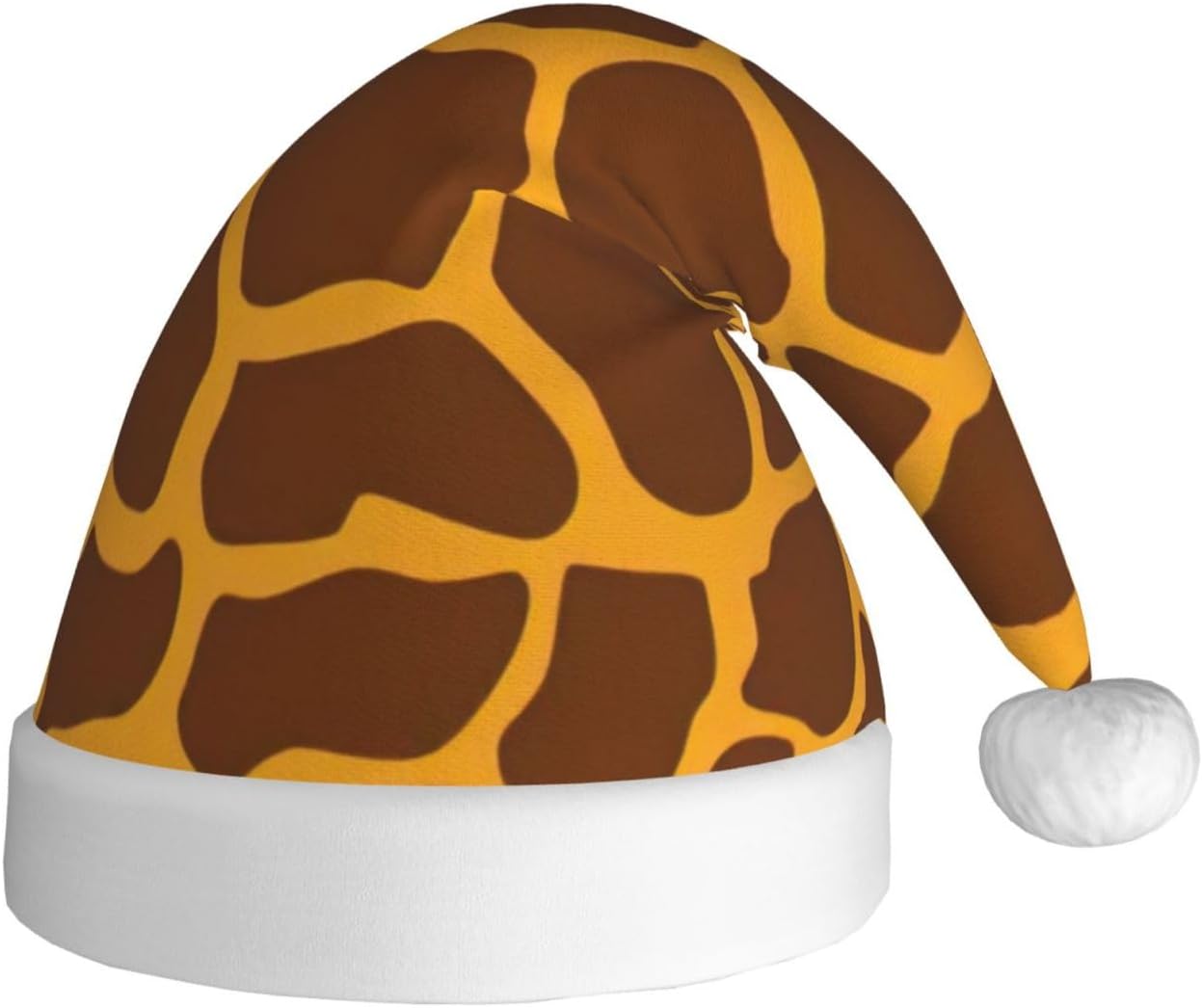 QINZHENG Giraffe Print Santa Hat for Women