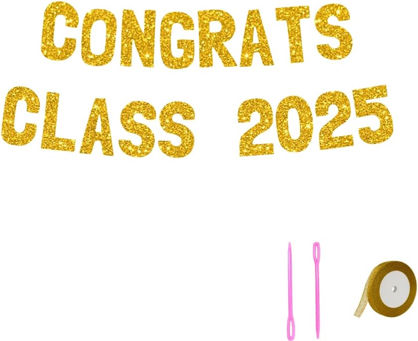 Meowoo Congrats Graduation Banner 77 Inch Letters