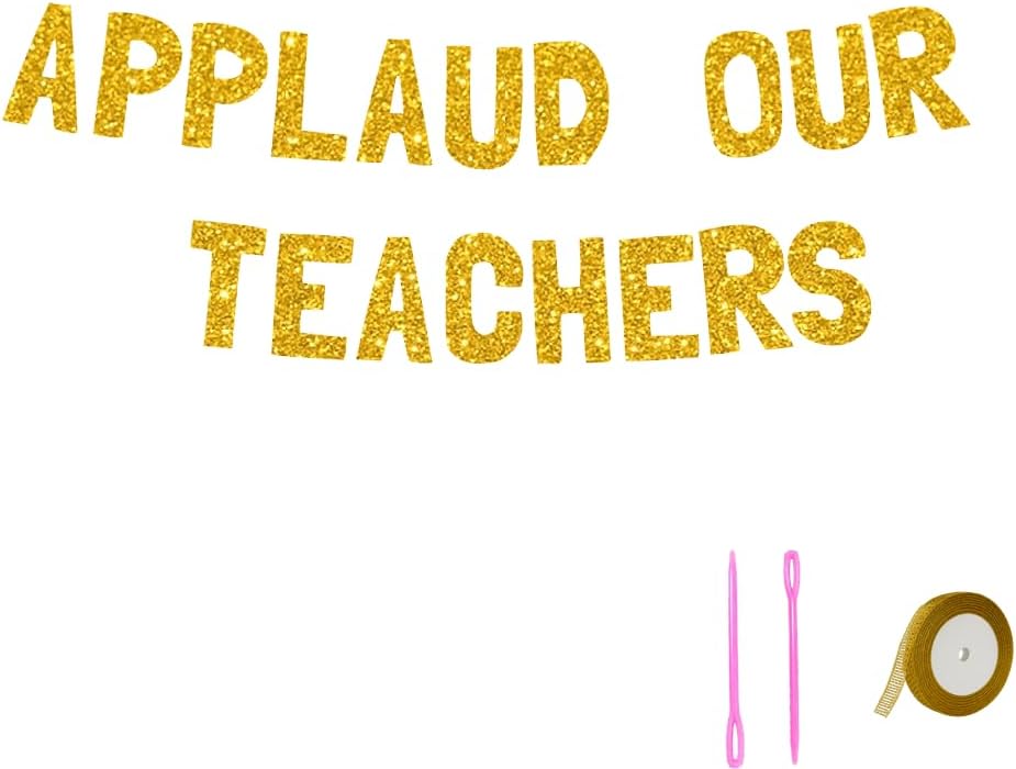Meowoo Applaud Our Teachers Decor Banner
