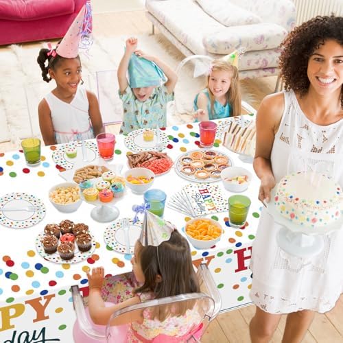 81 Pieces Rainbow Party Supplies for 20 Guests