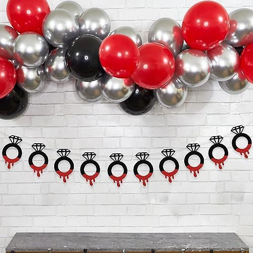 Halloween Blood Diamond Ring Wedding Banner