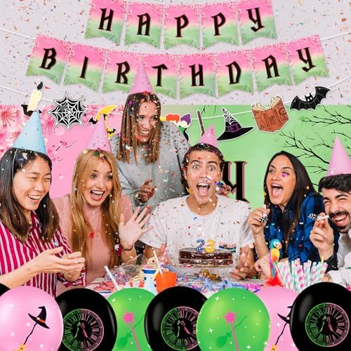 Witch Party Decorations Banner Birthday Backdrop 5x33 FT