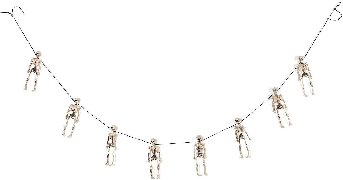 Blue Panda 6 Feet Halloween Skeleton Garland