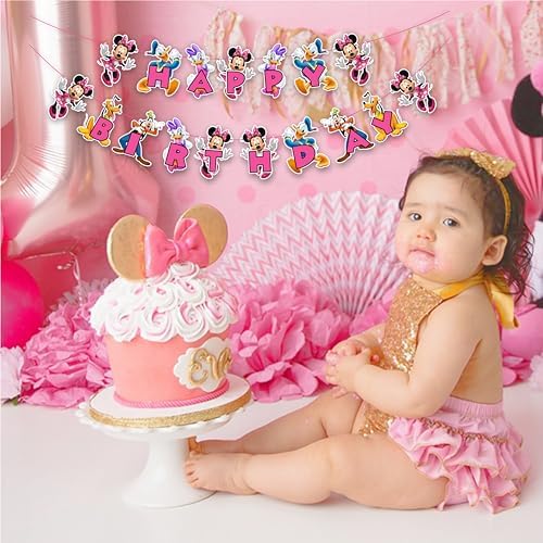 Seyal Mine Mouse Happy Birthday Banner