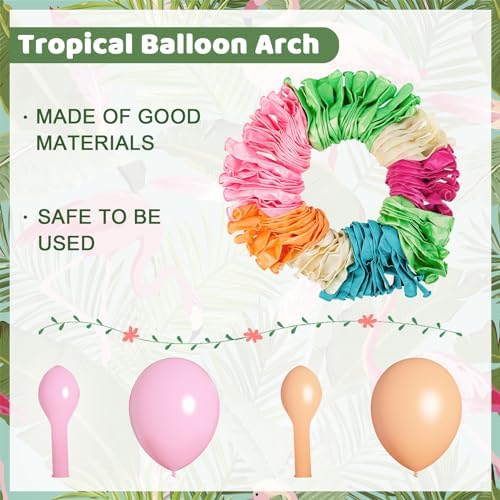 Amandir 140PCS Tropical Balloons Arch Garland Kit