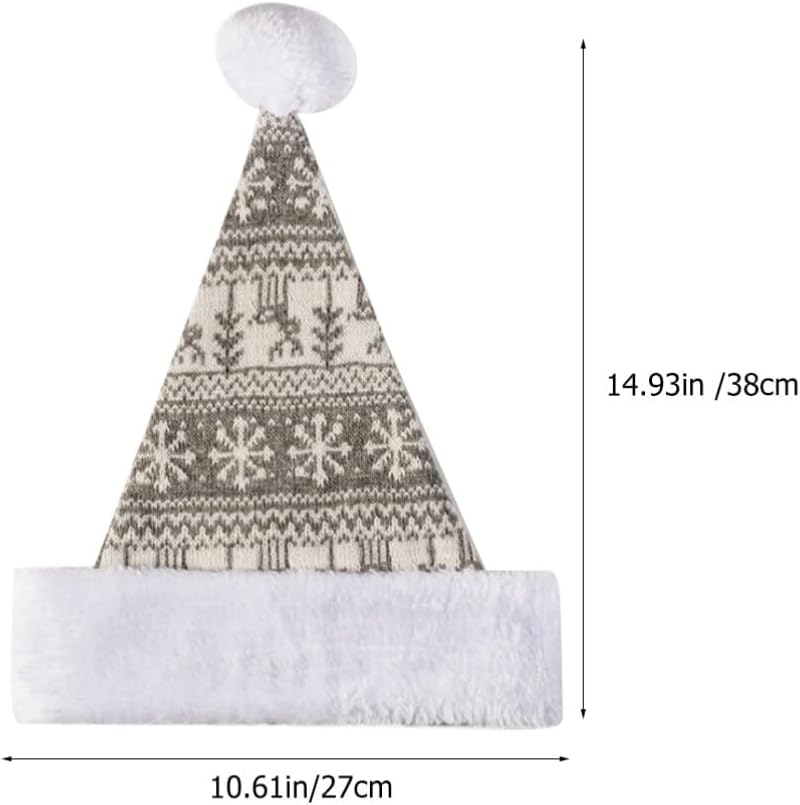 Didiseaon Knitted Santa Hat Christmas Party Winter Hat Costume