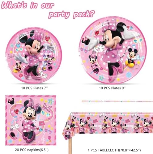 Minnie Mouse Birthday Party Decor Kit