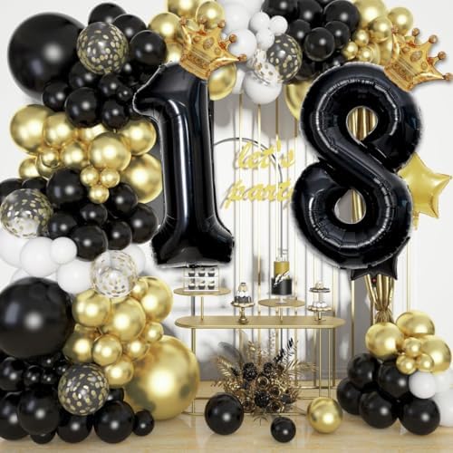 Black 8 Balloon Number 40 Inches Birthday Decorations