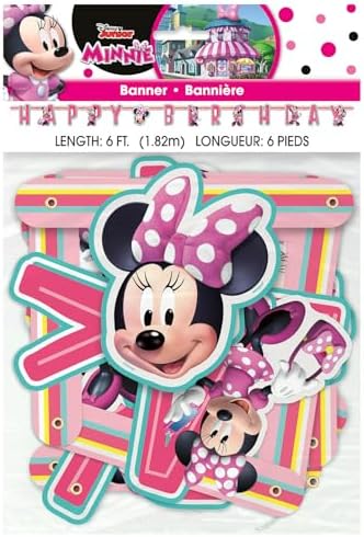 Unique Iconic Minnie Mouse Birthday Jointed Banner 1