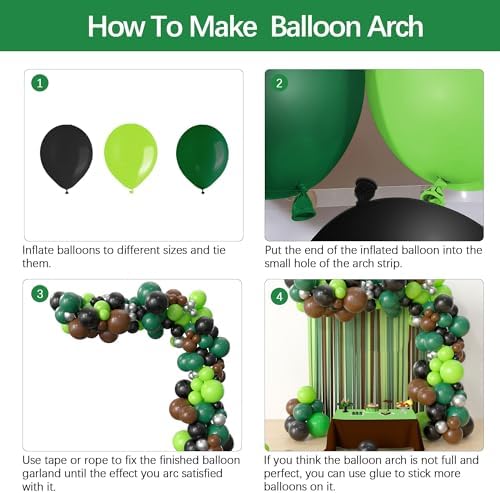 HYOWCH Video Game Balloon Arch 115Pcs Decor