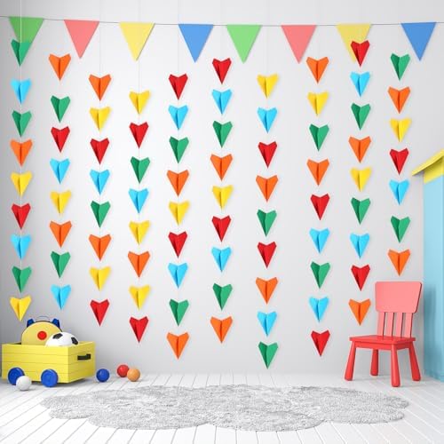 Janlaugh 6 Pcs Airplane Garland Birthday Decorations