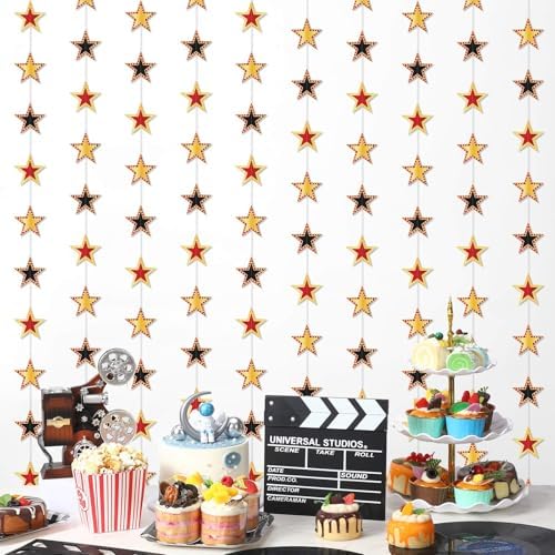 TaoBary 6 Pcs Movie Star Garland Banner Decorations