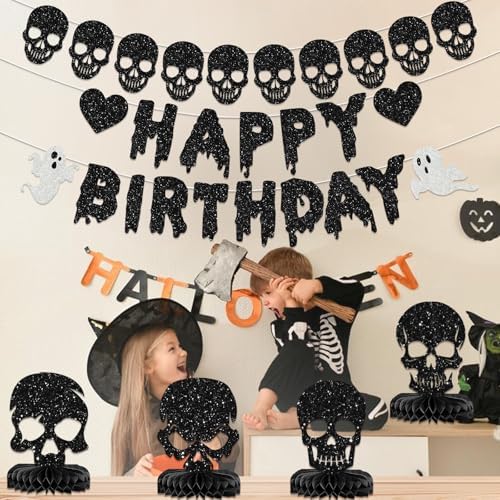 Spooky Birthday Halloween Banner Set