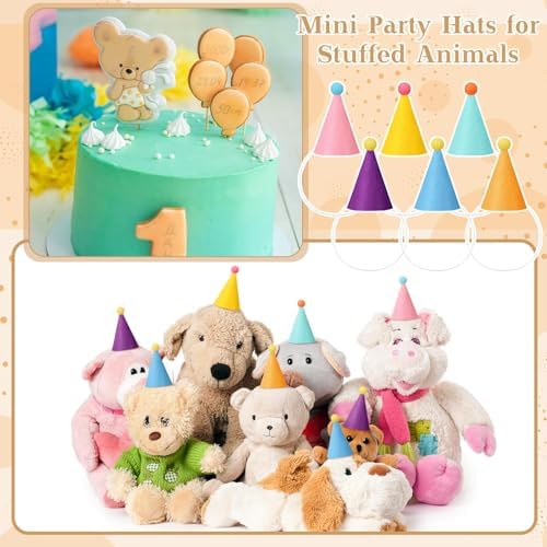 24 pcs Mini Party Hats for Stuffed Animals