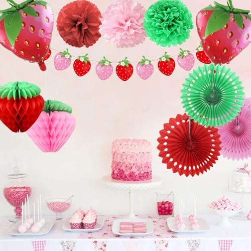 Coaroly Strawberry Party Decorations Set