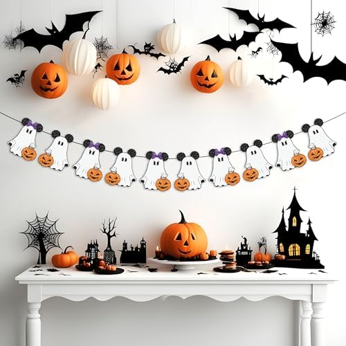 Halloween Boo Garland Banner 10Pcs Mouse Theme Decor