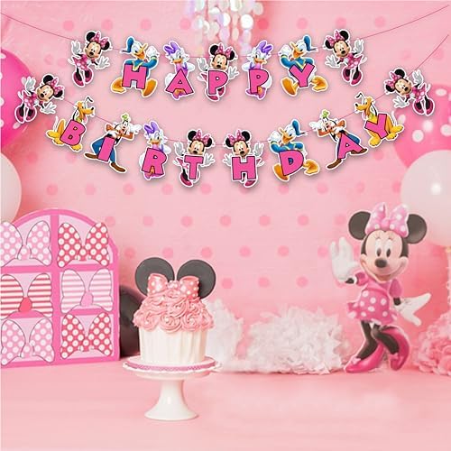 Seyal Mine Mouse Happy Birthday Banner