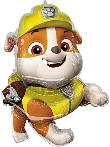 Anagram Rubble Paw Patrol Supershape Red Foil Balloon 1