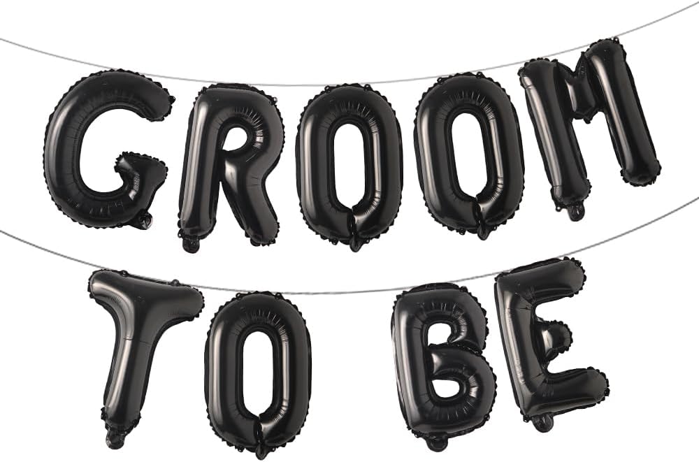 Bachelor Party Decorations Groom To Be Letters Black
