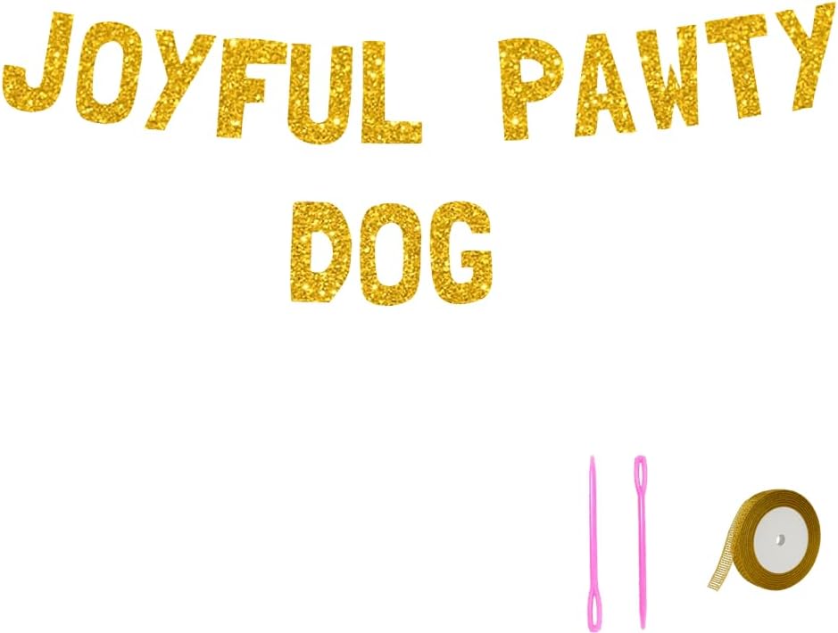 Meowoo Joyful Pawty Dog Decor Banner