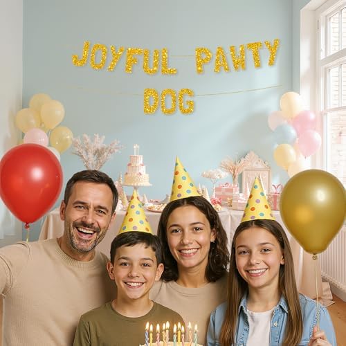 Meowoo Joyful Pawty Dog Decor Banner