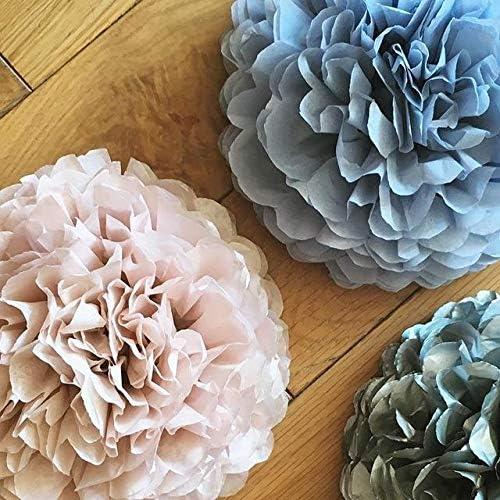 ShineBear 15pcs Tissue Paper Pom Poms Wedding Decorations