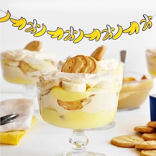 Banana Birthday Banner Party Decor 12 Pieces