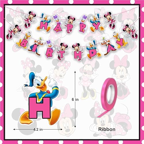 Seyal Mine Mouse Happy Birthday Banner