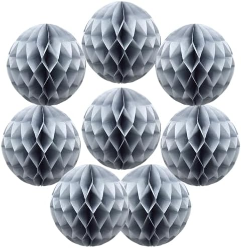 Yosawa 8 Pcs Paper Honeycomb Balls Decoration