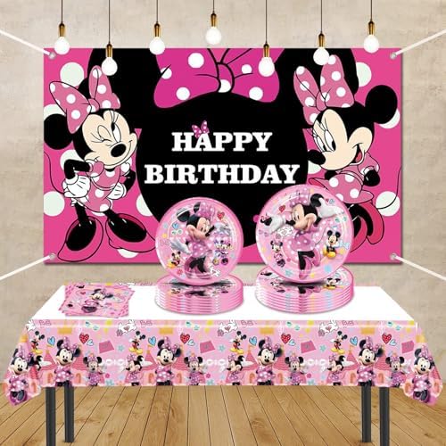 Minnie Mouse Birthday Party Decor Kit