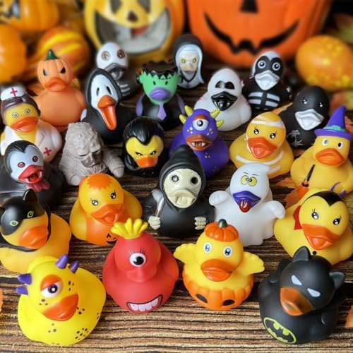 24 Piece Halloween Rubber Ducks Set
