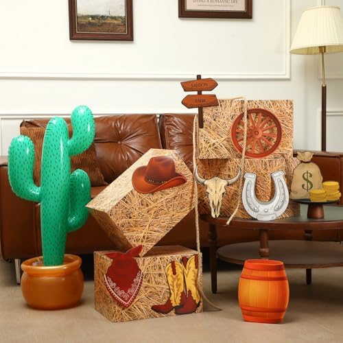 14 Pcs Western Cowboy Party Decorations Set