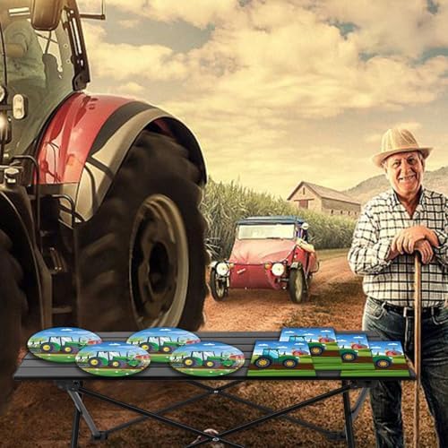 40Pcs Tractor Themed Party Decorations Plates and Napkins