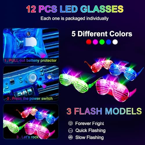 236 PCS Glow in the Dark Party Essentials for Kids and Adults