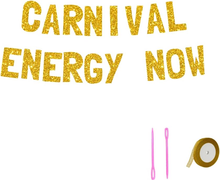 Meowoo Thrillin Carnival Decorations 77 Inch Banners