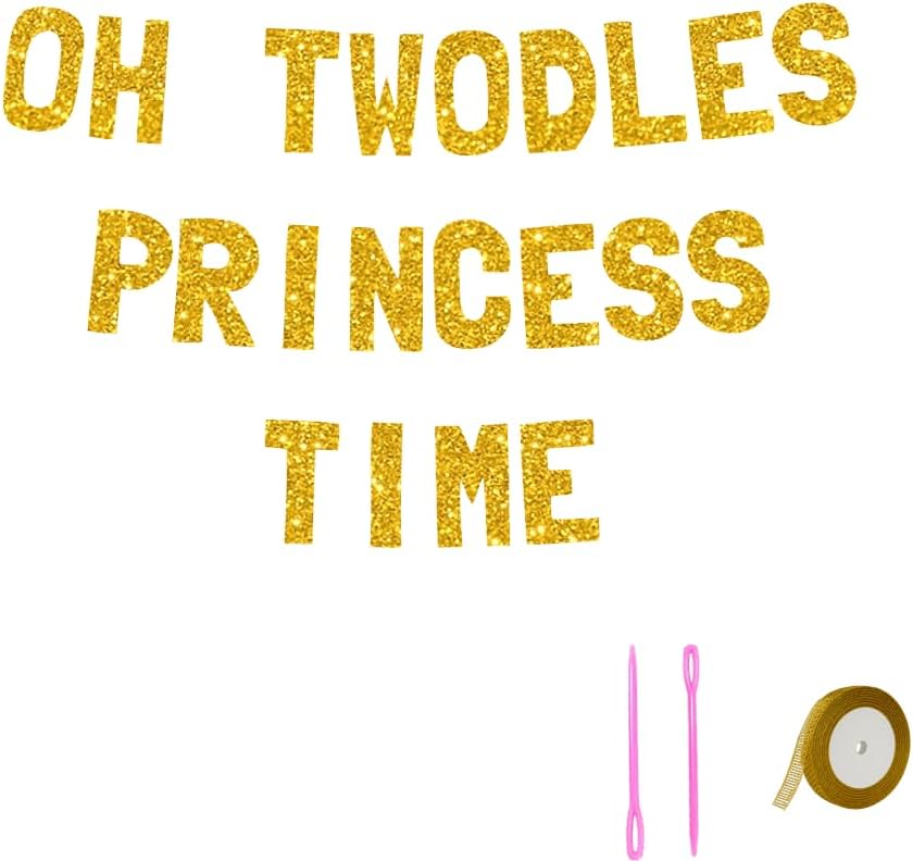 Meowoo Princess Time Party Decor Banner