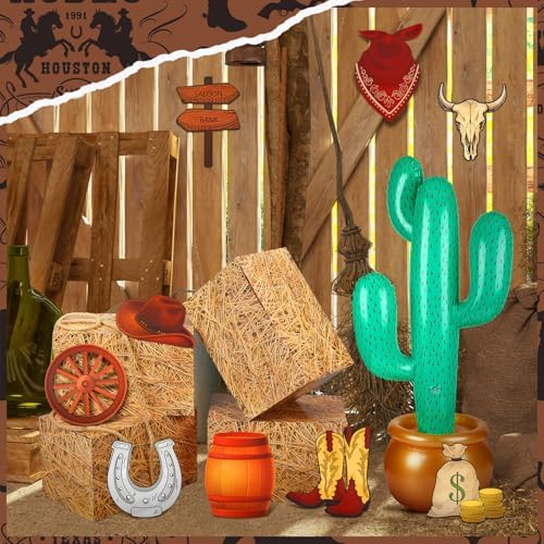 14 Pcs Western Cowboy Party Decorations Set
