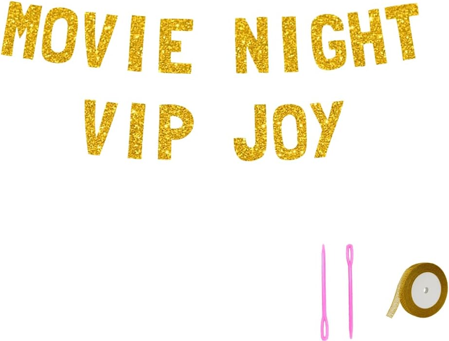 Meowoo Sparkling Movie Night Decor Banner Set