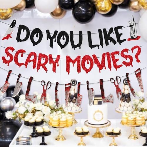 Halloween Birthday Party Decor Glitter Banner