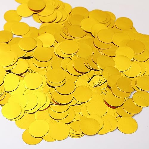 Gold Confetti Balloons 25 Pcs 12 Inch Clear Latex