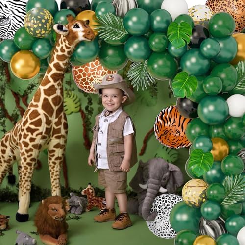 Jungle Safari Balloon Garland Kit 152Pcs