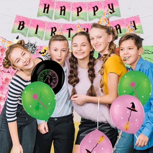 Witch Party Decorations Banner Birthday Backdrop 5x33 FT