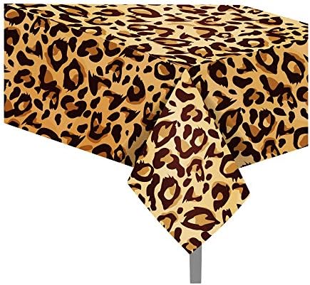 Leopard Print Party Tableware Set for 16 Guests