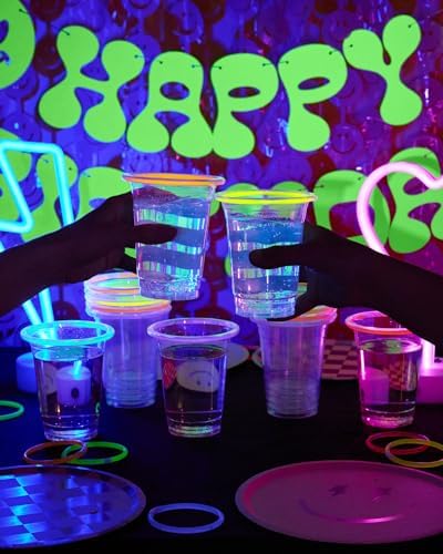Xo Fetti Happy Birthday Neon Banner 5 Ft